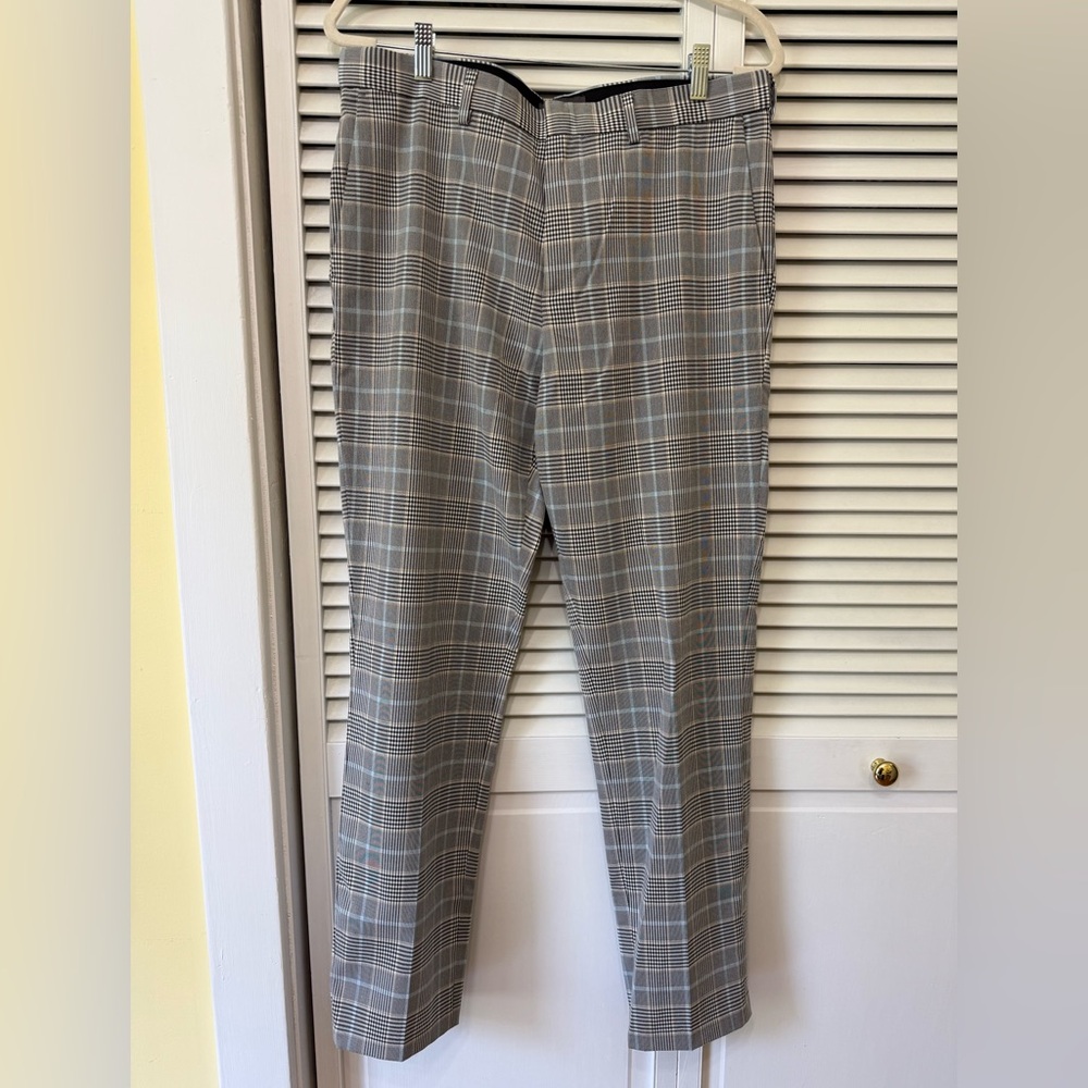 Men’s H&M Slim Fit Checkered Trousers